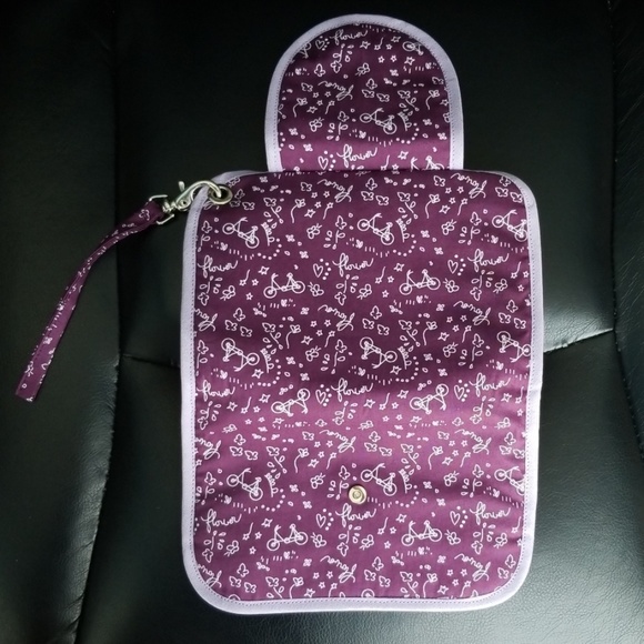 Wristlet Multipurpose Makeup Bag Handmade Purple - Picture 6 of 6